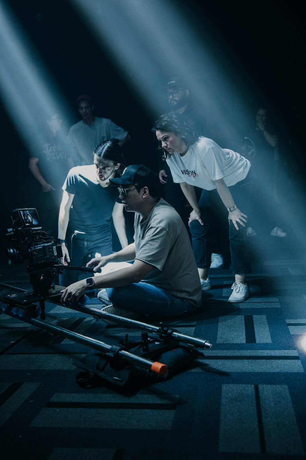 actor performing on set