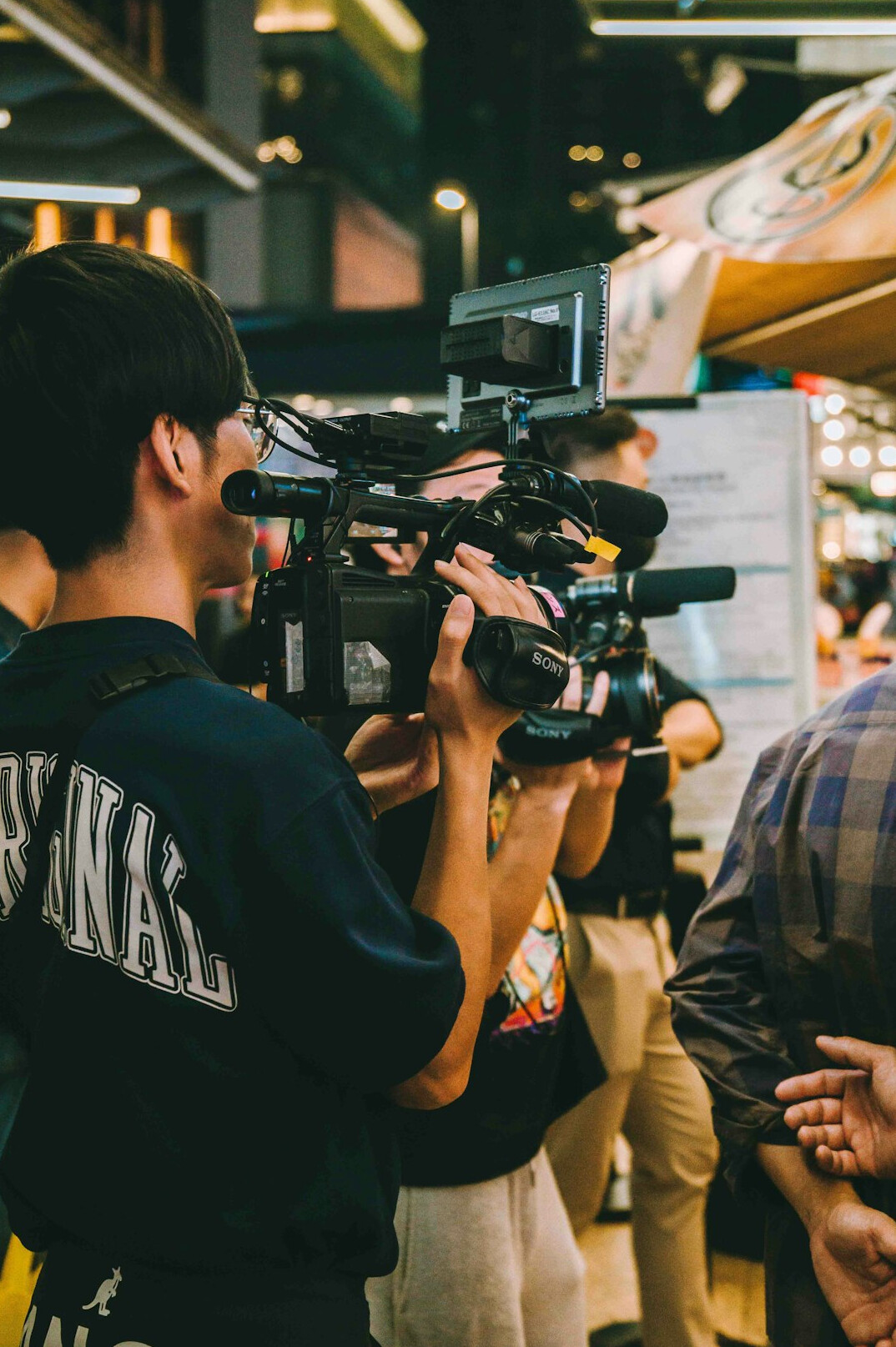 filmmaker directing scene